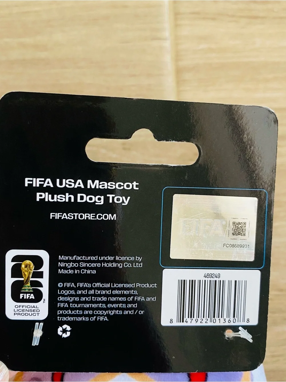 FIFA World Cup 26 Official USA Mascot Eagle Plush Dog Toy Souvenir Pet NWT⁠